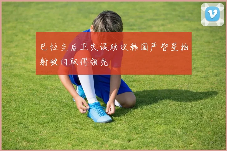 巴拉圭后卫失误助攻韩国严智星抽射破门取得领先